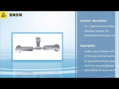 Amortiguador de vibración de aleación de aluminio tipo FD-L para línea de transmisión aérea
